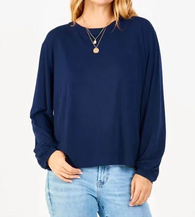 Another Love Matilda Modal Long Sleeve Tee In Eclipse