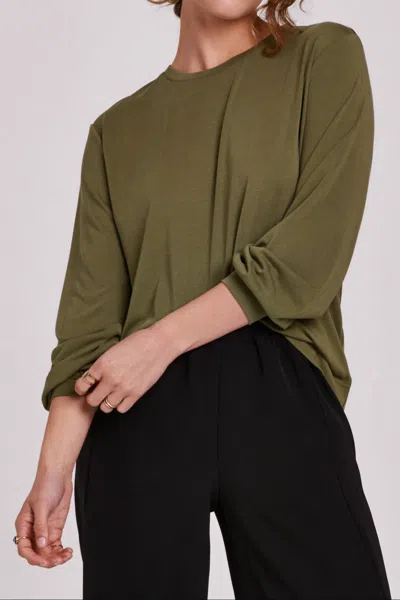 Another Love Matilda Modal Long Sleeve Tee In Ivy In Green