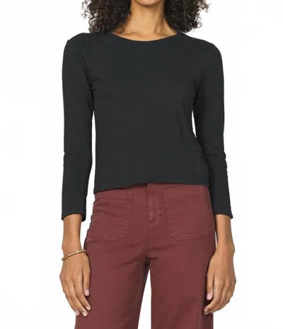 Another Love Melia Long Sleeve Top In Black
