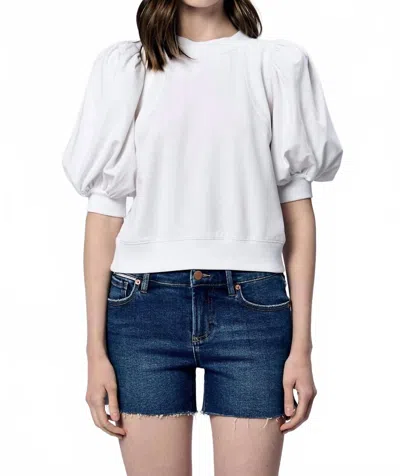 Another Love Melina White Puff Sleeve Top