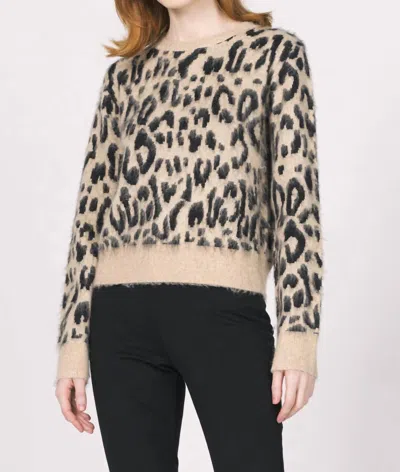 Another Love Mina Novelty Sweater In Snow Leopard In Multi