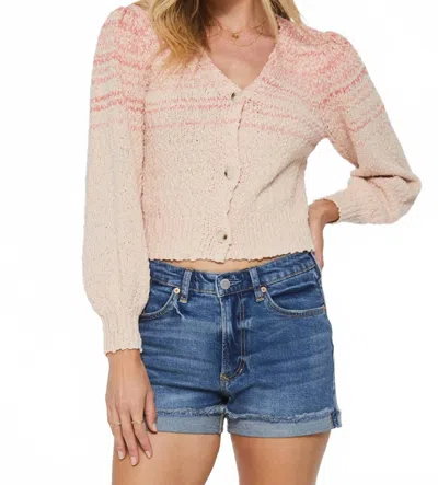 Another Love Nadira Cardigan In Rose Quartz In Pink