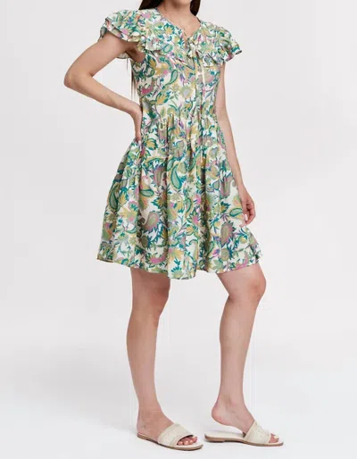 Another Love Naima Paisley Garden Dress In Sage