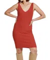 Another Love Nalani Mini Dress In Brick In Pink