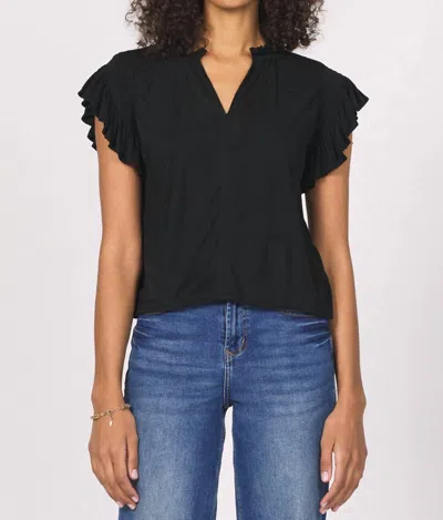 Another Love Nicola Top In Black In Multi
