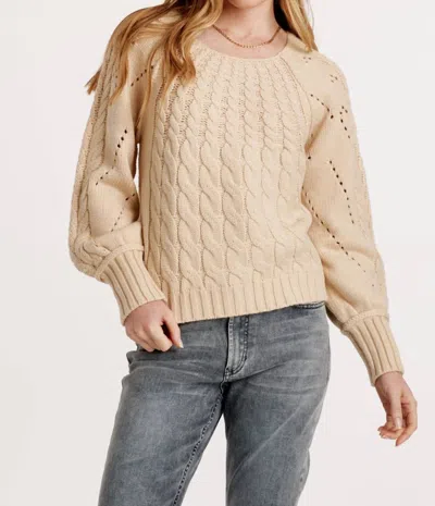 ANOTHER LOVE PAULETTE SWEATER IN OYSTER