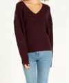 Another Love Poppy Sweater In Maroon In Red