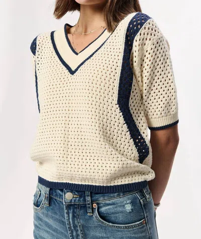 Another Love Priscilla Open-knit Top In Multi