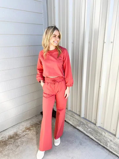 Another Love Quincy Pants In Cedar In Pink