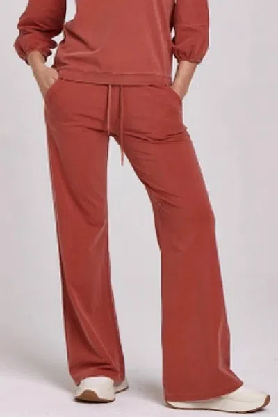 Another Love Quincy Wide Leg Pants In Cedar In Red