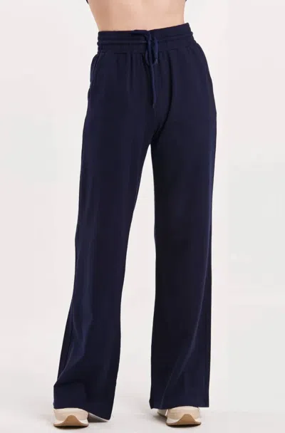 Another Love Quincy Wide Leg Pants In Indigo In Multi