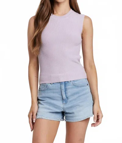 Another Love Stirling Rib Tank In Dewey Iris In Purple