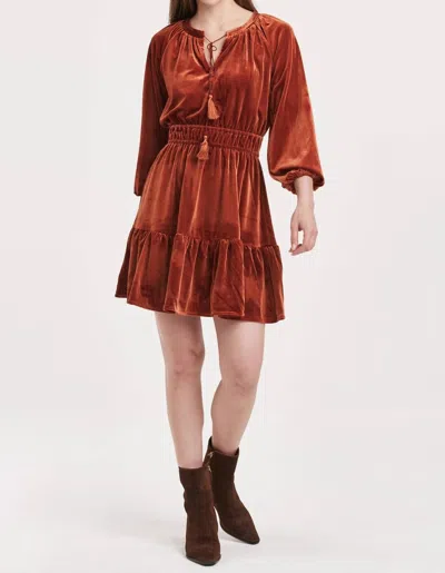 Another Love Roasted Pecan Gillian Dress In Brown