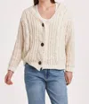 Another Love Robin Chunky Knit Cardigan In Vintage Cream