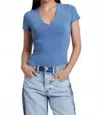 Another Love Roma Top In Stormy Blue In Blue