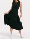Another Love Rome Asymmetric Dress In Black In Black