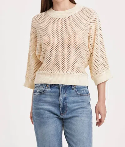 Another Love Rosalia Sweater In Vintage Cream Sequin In Multi