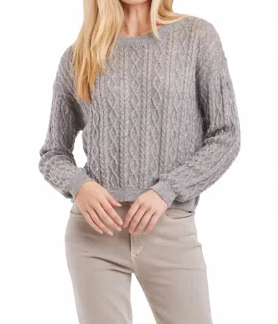 Another Love Sarai Sweater In Silver In Gray
