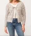 Another Love Savoy Snowy Meadow Bow Cardigan In Multi In Multi