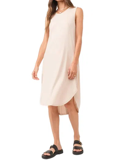 Another Love Sheridan Midi Tank Dress In Bone In Pink