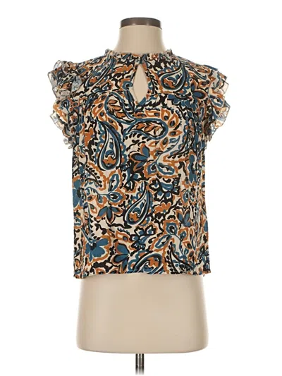 Pre-owned Another Love Short Sleeve Blouse In Orange
