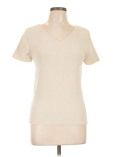 Pre-owned Another Love Short Sleeve Turtleneck In Ivory