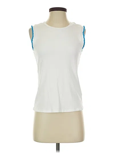 Pre-owned Another Love Sleeveless Top White Boatneck Tops