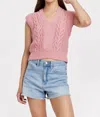 Another Love Soft Cherry Emberly Vest In Red