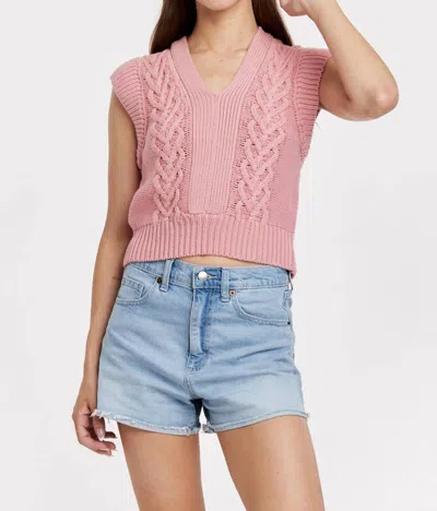 Another Love Soft Cherry Emberly Vest In Red