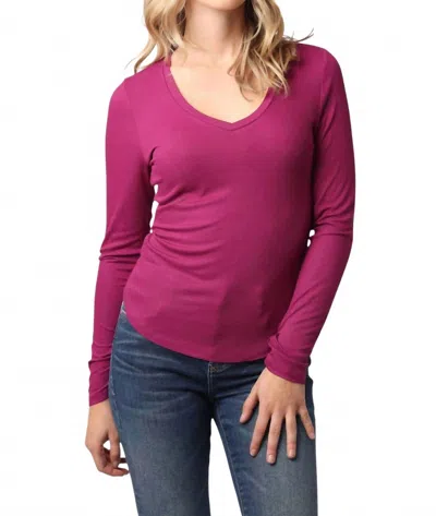 Another Love Sophie Top In Fuchsia In Pink