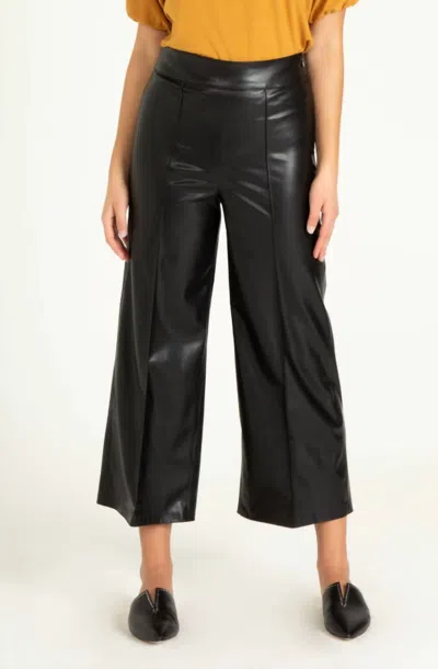 Another Love Sparkle Faux Leather Ankle Pant In Black