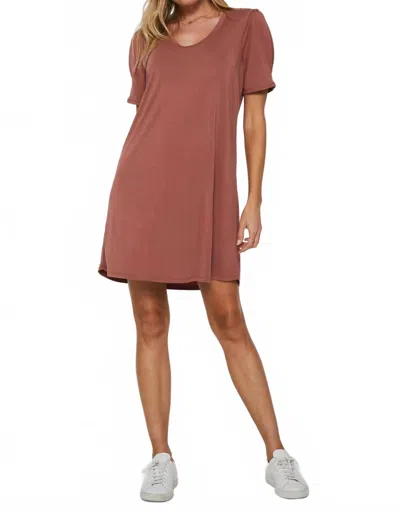 Another Love Spencer Mini Dress In Adobe Red In Brown
