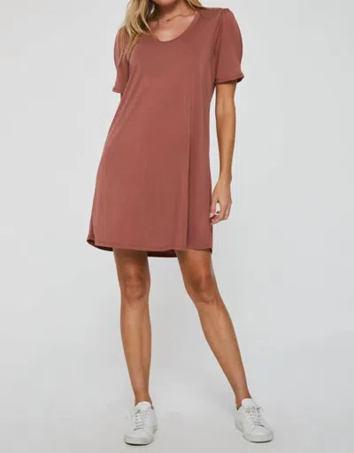 Another Love Spencer Shirred Dress In Adobe