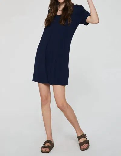 Another Love Spencer T-shirt Dress In Nacy In Blue