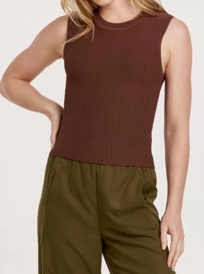 Another Love Stirling Rib Tank In Brown