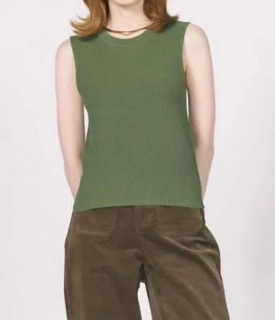 Another Love Stirling Tank Top In Slate Green In Transparent