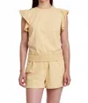 Another Love Layla Sunflower Sleeveless Sweatshirt In Yellow In Yellow