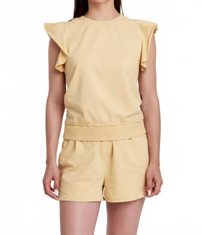 ANOTHER LOVE SUNSHINE SLEEVELESS SWEATSHIRT IN SUNFLOWER
