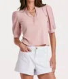 ANOTHER LOVE TANNER PUFF SLEEVE TOP IN PINK