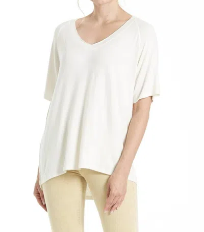 Another Love Taylor Raglan Sleeve Top In Bone In White