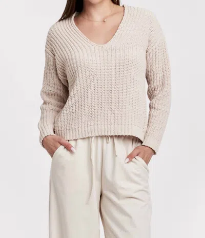 Another Love Vania Chenille Sweater In Fawn In Beige