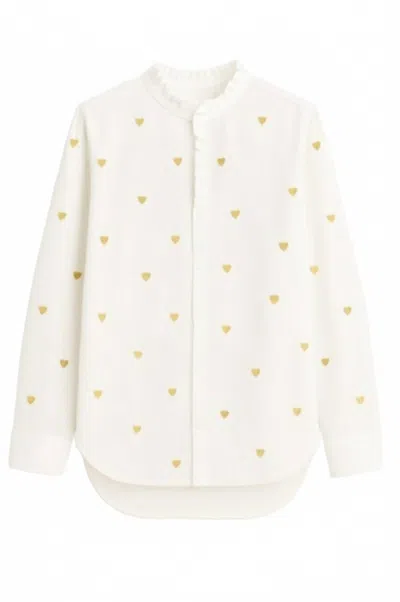 Another Love Women's Dylan Top In White/ Gold