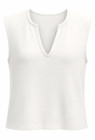 Another Love Women's Janae Sleeveless Top In Off White