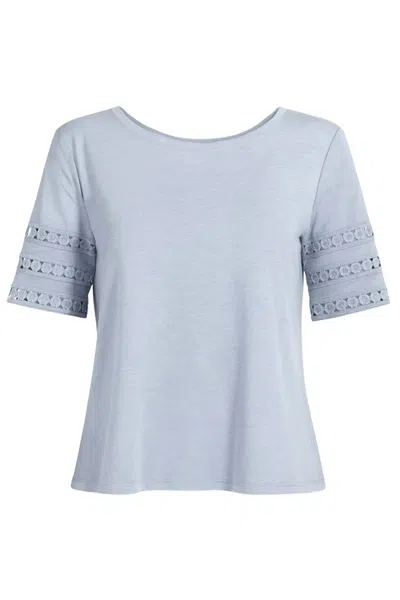 Another Love Women's Luanda Scoopneck Top In Rain Drop In Blue