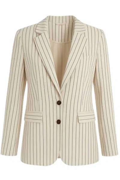 Another Love Women's Micah Blazer In Cream/ Black In White