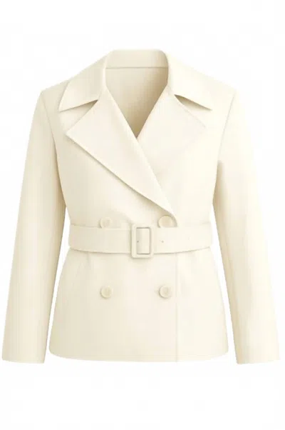 Another Love Women's Valeria Blazer In Bone In White