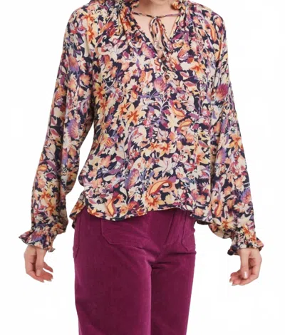 Another Love Yvonne Midnight Medley Top In Multi Print