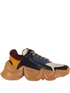Another Project Leslie Leather Sneakers In Blue