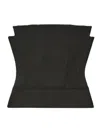 Another Tomorrow Strapless Panelled Bustier In Black