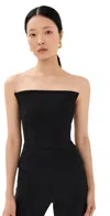 Another Tomorrow Architectural Bustier Black In Black